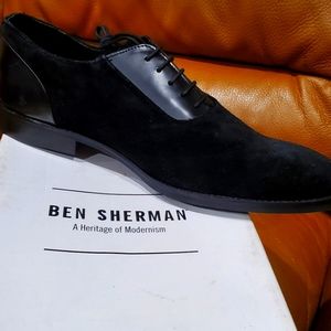 Ben Sherman black suede shoes 10.5